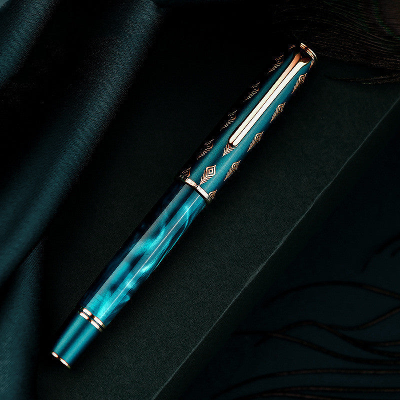 High End Green Peacock Pen