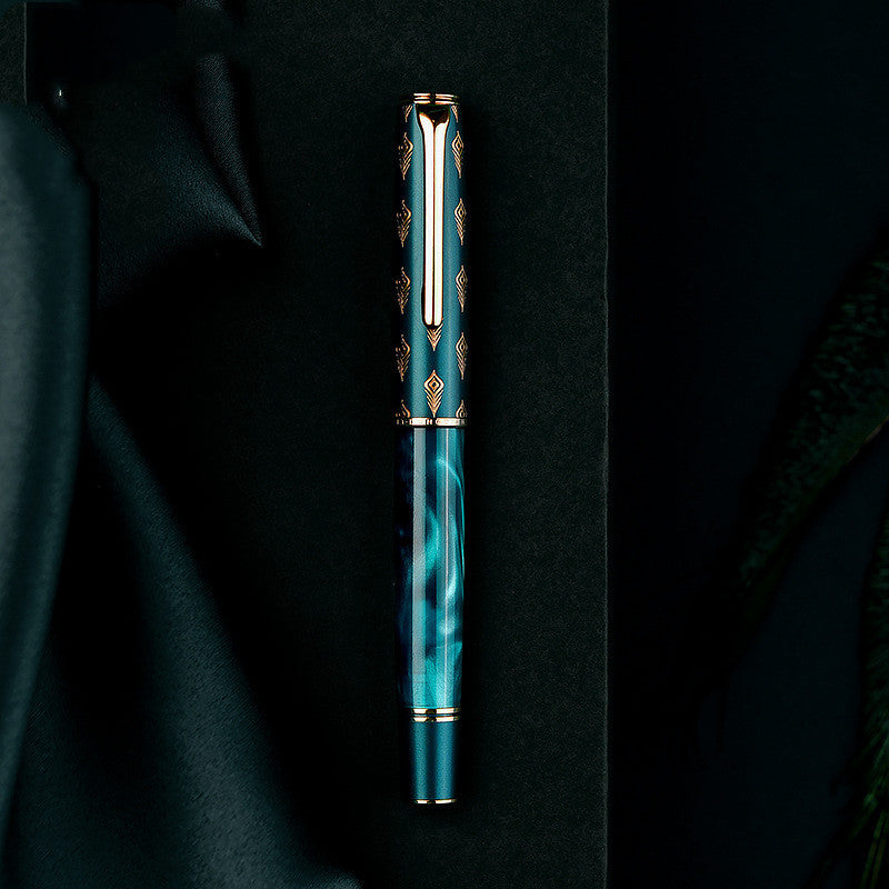 High End Green Peacock Pen